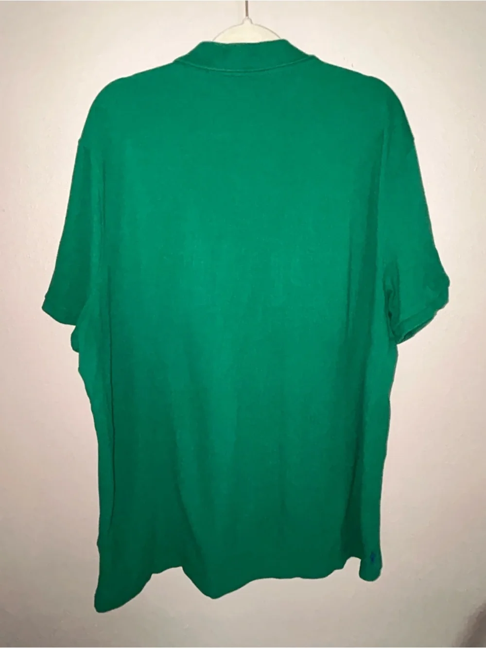 Ralph Lauren Green Polo with LOGO Multicolor 'POLO' Embroidery